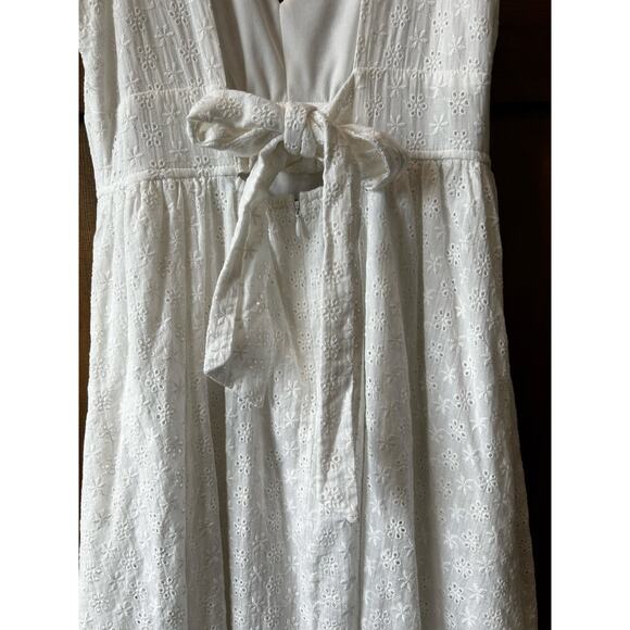 Altar'd State‎ Eyelet Embroidered Halter White Dress Sz Small Women 100% Cotton - Picture 6 of 11